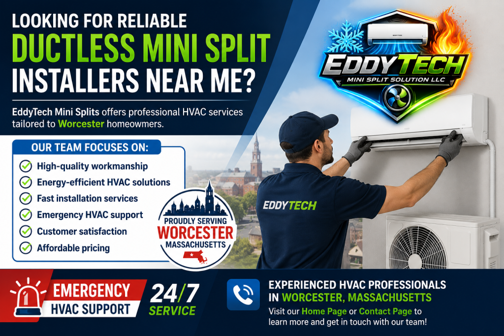Ductless Mini Split Installation in Worcester Massachusetts