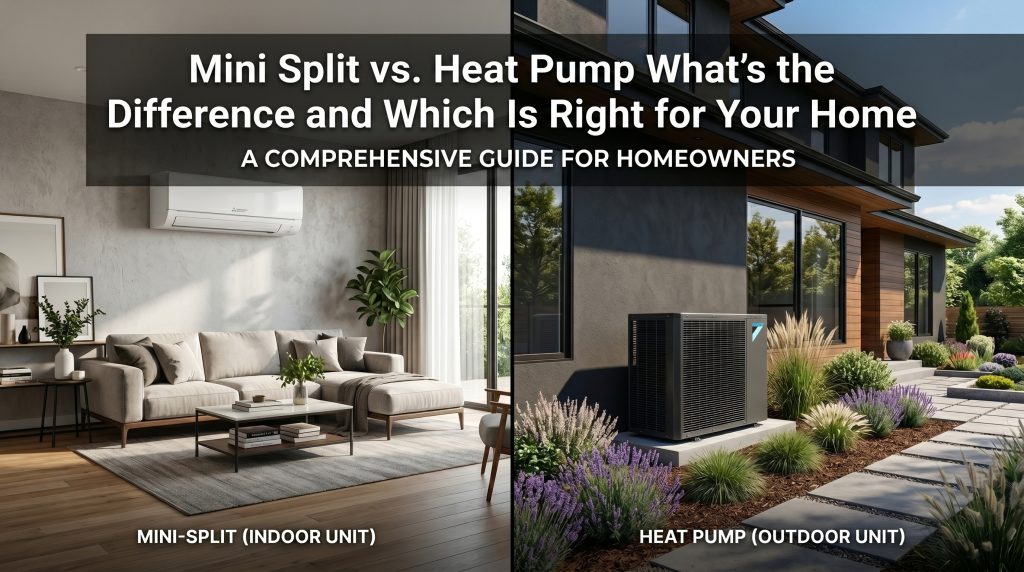 Mini Split vs. Heat Pump: What's the Difference and Which Is Right for Your Home?