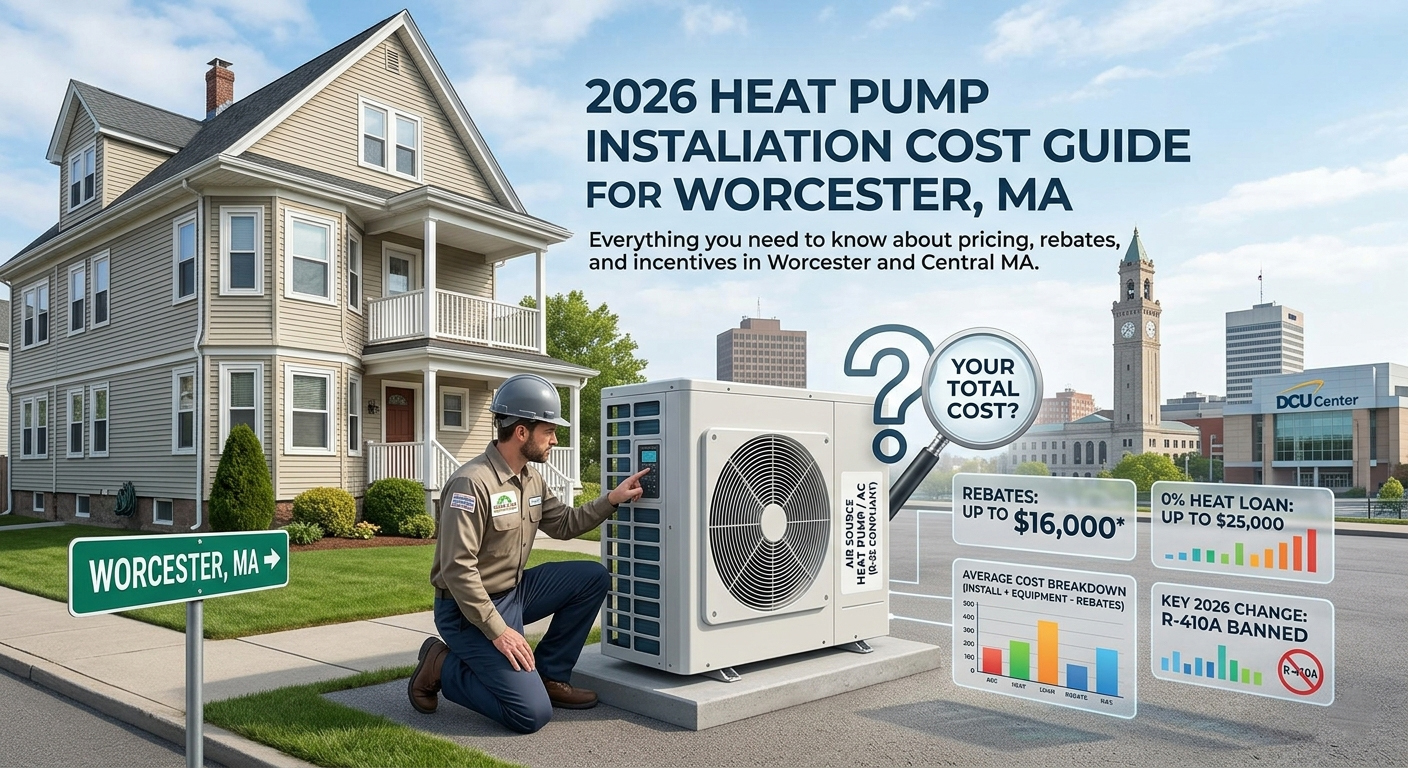 2026 Heat Pump Installation Cost Guide for Worcester, MA