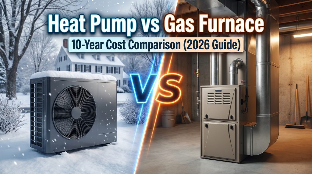 Heat Pump vs. Gas Furnace: The Complete 10-Year Cost Comparison for Worcester, MA Homeowners (2026 Guide)